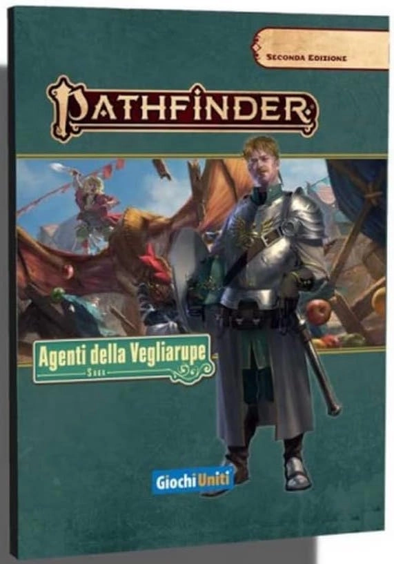 Copertina del progetto Pathfinder 2E: Agenti della Vegliarupe – Saga. Attività: editing e correzione bozze.